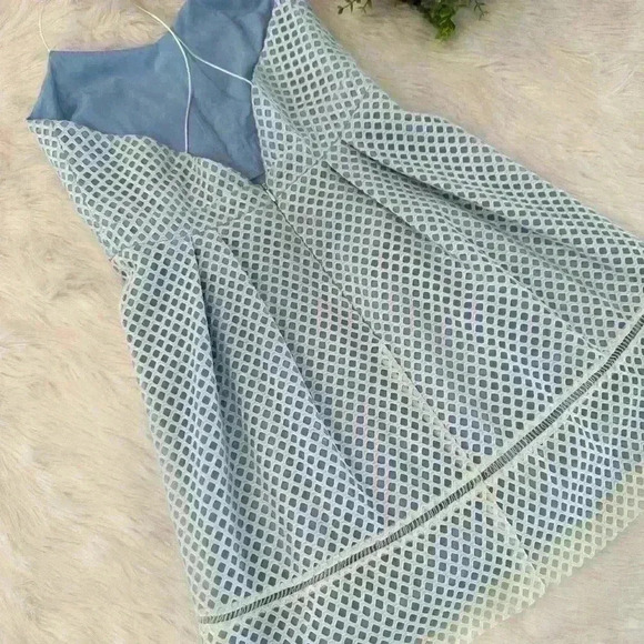 NWOT TOPSHOP Dresse | Lace Overlay Spagetti Strap Flare Hem Size 8 - Picture 4 of 10